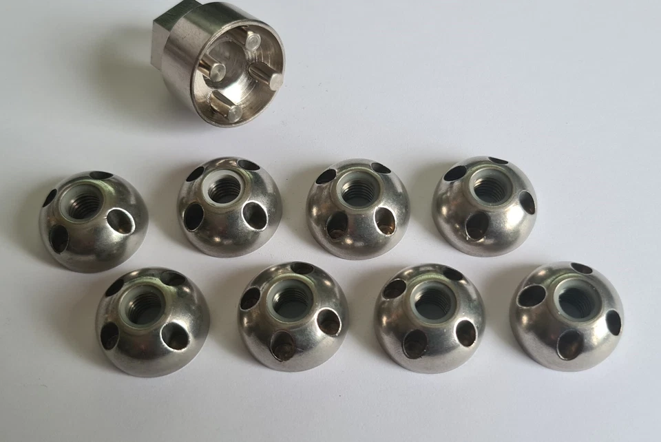 Diebstahlsicherung Anti-Diebstahl Muttern 4+1/8+1 V2A M6 M8 M10 Diebstahlmutter - Bild 2 von 4