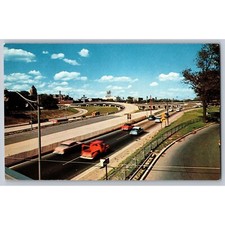 VTG Postcard Unposted Michigan Detroit Edsel Ford Expressway #639