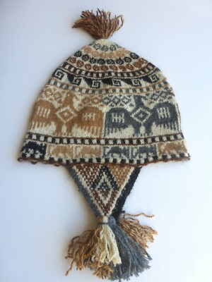 Peruvian Andean Mountain Shaman Chullo Hat 