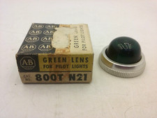 ALLEN BRADLEY 800T-N21 PILOT LIGHT GREEN LENS CAP NIB