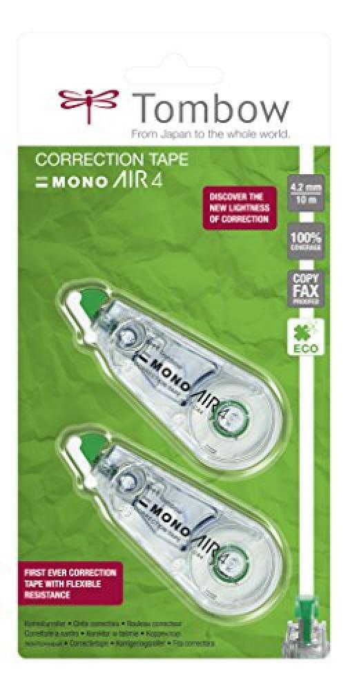 Tombow CT della CA4 - 2P Correttori mittiges abrollen 4, 2 mm x 10 m Twin Pack -