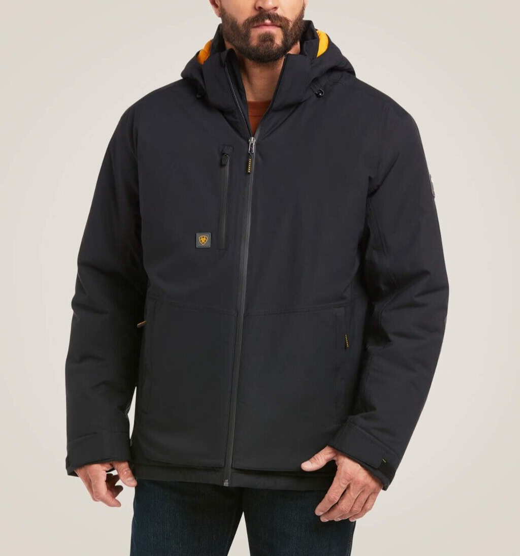 ARIAT Rebar Storm Fighter 2.0 Waterproof Jacket Men's BLACK Size XL eBay