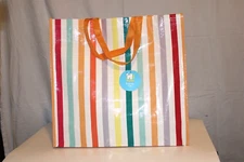 BED BATH & BEYOND Large Reusable TOTE BAG Stripe