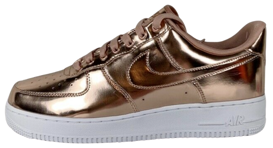 nike air force metallic rose gold