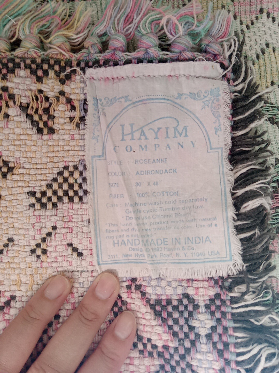 Vintage HAYIM rug 1993 30