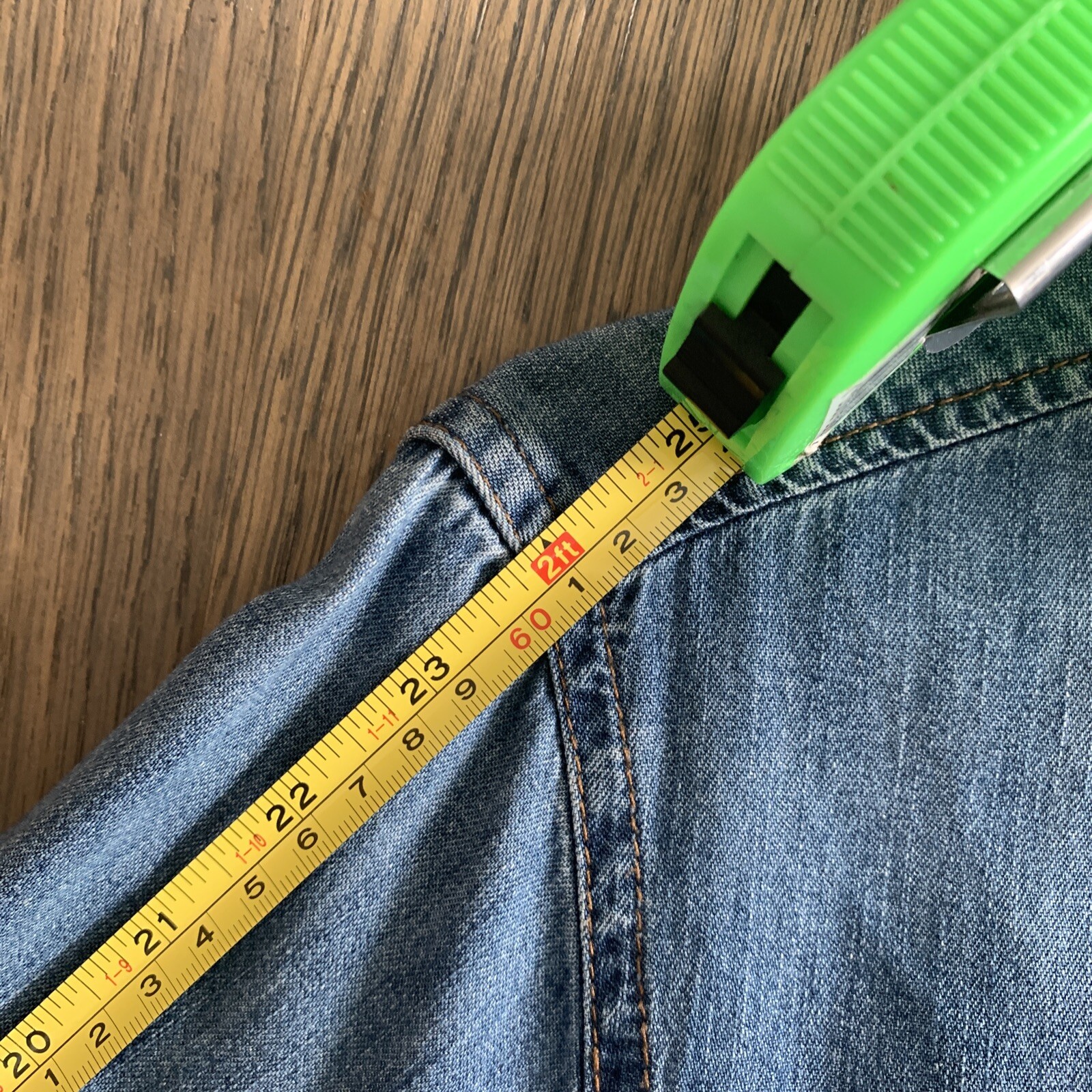 ZARA Patch Jeans Denim Shirt Dress Blue, Size XS, 1… Gem