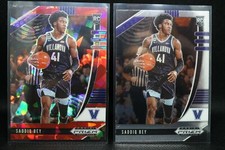 (x2 Lot) SADDIQ BEY #59 2020 Prizm Draft Picks RED ICE + BASE PRIZM ROOKIE 