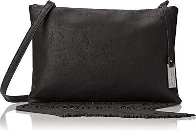 URBAN ORIGINALS WOMEN'S FRINGE ADDICT 30-US2719 CROSS-BODY BAG, BLACK, NEW