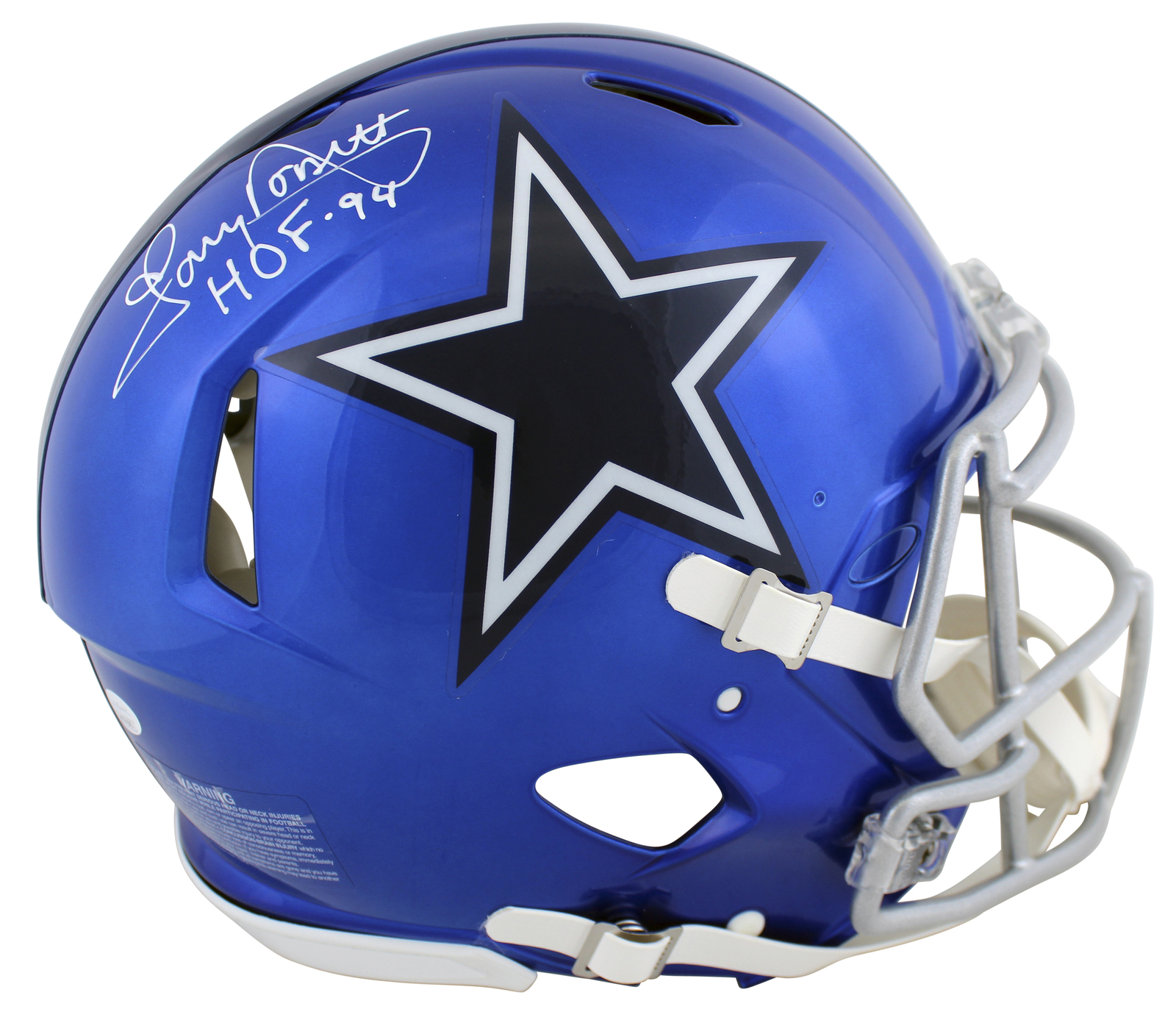 Tony Dorsett Autographed Signed Cowboys "HOF 94" Flash Full Size Speed Proline Helmet JSA W 