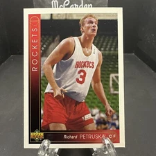 1993-94 Upper Deck Richard Petruska #366 Rookie RC Houston Rockets