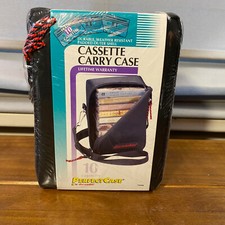 New Discwasher Perfect Case 10 Cassette Carry Case Weatherproof Padded 7098 VTG