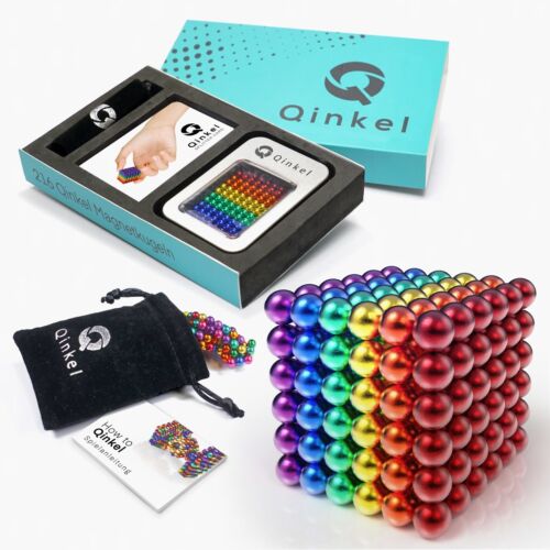 Qinkel® Magnetkugeln - [216 Stück] - verblüffend anziehend - magnetische Kugeln 