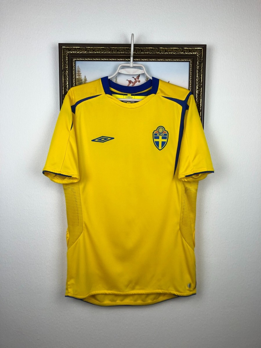 Sweden Home football shirt 2005 Soccer Umbro Jersey Mens National