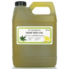 32 Oz Premium Pure Organic Cold Pressed Best Fresh Hemp Seed Oil Multi Purpose