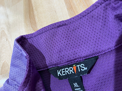 Kerrits Purple Short Sleeve 1/2 Zip Polo Stretch Shirt - Girls Sz XL - Picture 9 of 10