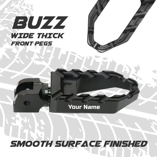 Laser Anti Slip Black Front Large Foot Pegs For CMX1100 REBEL 1100 21-24 25
