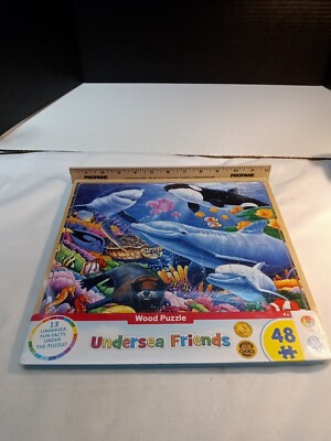 Undersea Friends 48 piece real wood jigsaw puzzle by Masterpieces Inc ...