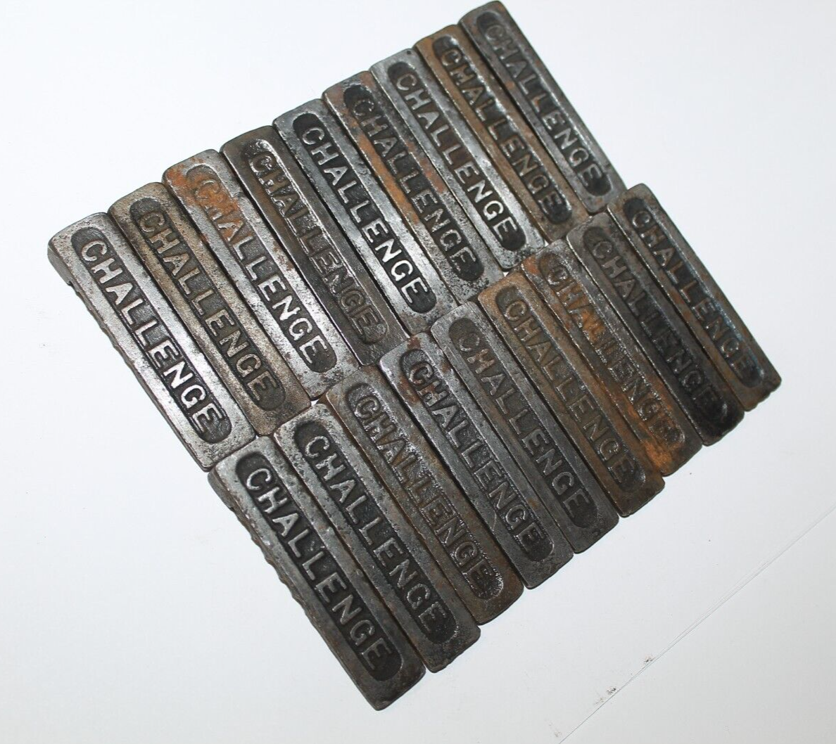 Vintage CHALLENGE 2 Letterpress Quoins 9 Sets 18 Pieces eBay