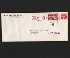OPC 1961 P R Walker Co W VA Air Special Delivery Sc#E21 33725