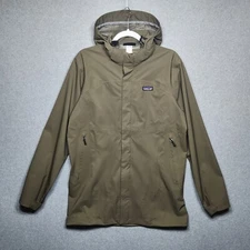 Patagonia Jacket Small Brown Shell Black Mountain Parka Hiking Active Outdoors