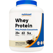 Nutricost Whey Protein Concentrate (Vanilla) 5 LBS 13.39 per gallon