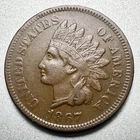 1867  INDIAN CENT   XF   BETTER DATE  #2081