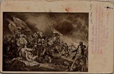  🚩💥💥B/W 1905 POSTCARD ART JOHN TRUMBULL BUNKER HILL PRINT💥💥