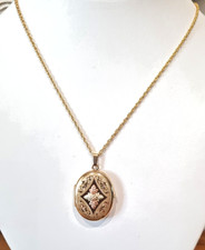 Vintage 14k Gold Fill Locket Black Hills 10k 12k Gold 4 Photo USA made See video