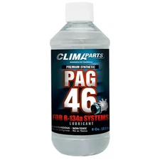 CLIMAPARTS Premium Synthetic A/C Oil Pag 46 Vis 8 oz. R134a System