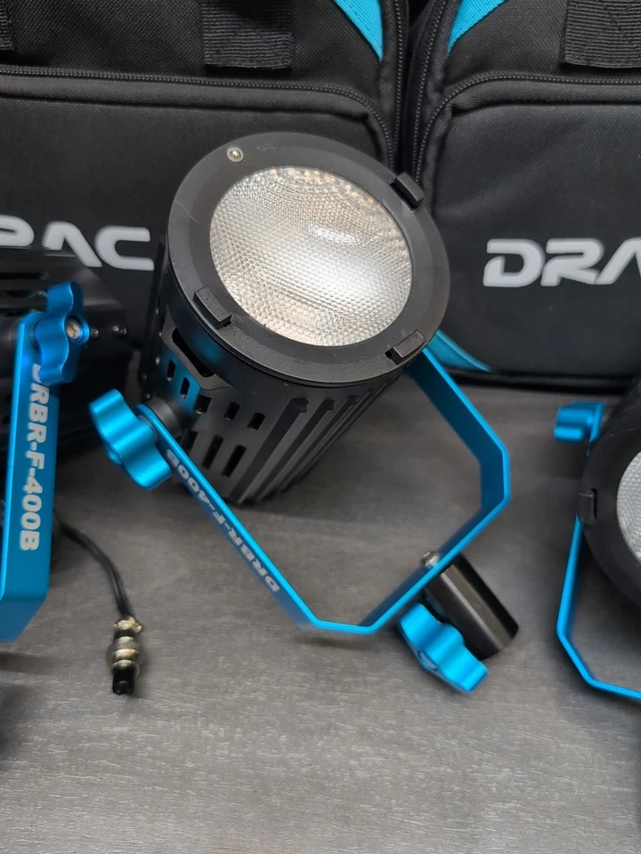 Lote de 3 luces bicolor Dracast BoltRay LED400 DRBR-F-400B Foto 4 de 4