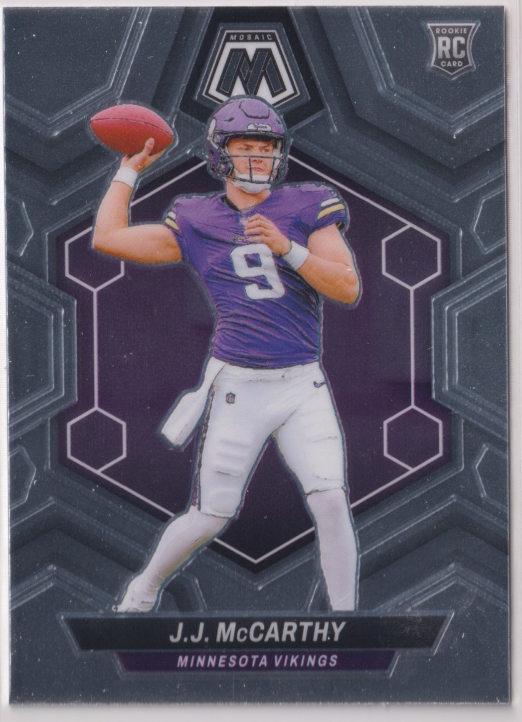 2024 Mosaic J.J. McCarthy Rookie RC #310 Minnesota Vikings QB