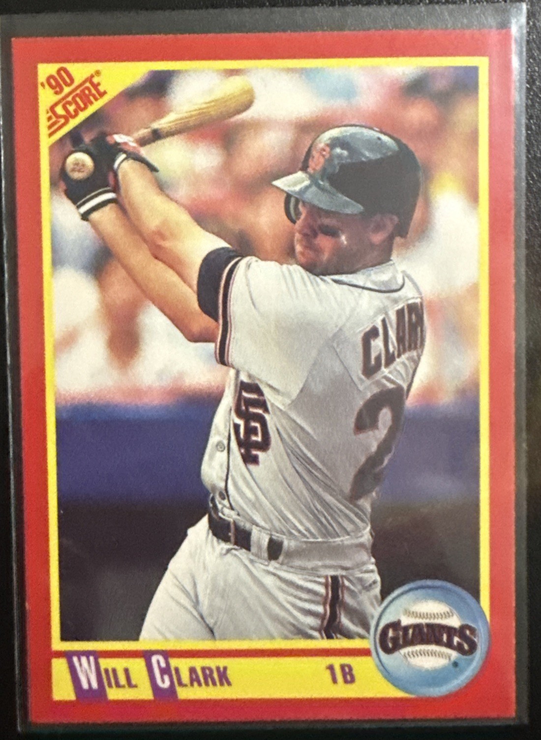 1990 Score - Will Clark #300 SF Giants