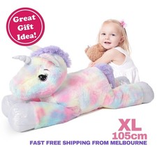 105cm Giant Unicorn Stuffed Animal Plush Toy,Large Unicorn Cute Jumbo Soft Toys