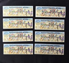 8x Kinder BPZ Faszinierendes Afrika 7 verschiedene Ferrero Konvolut RAR