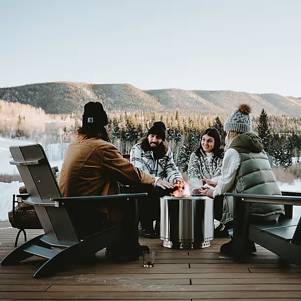 Bonfire 19.5" + Stand Bundle Solo Stove Smokeless Fire Pit w/ Removable Ash Pan