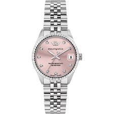 Orologio Philip Watch Caribe R8253597639 Rosa Donna 31mm Diamanti maglia Jubilee