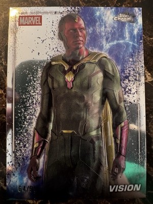 Topps Chrome Marvel Studios 2025 Snap Variation Vision /99 S-55