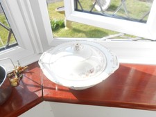 covered vegetable dish made in japan 5.5 in high 7in diameter