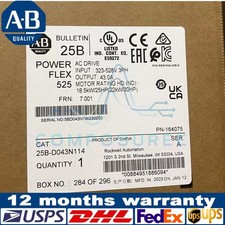 New Allen Bradley 25B-D043N114 AB 25BD043N114 PowerFlex 525 AC Drive US