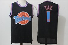 1996 Tune Squad Taz Space Jam Jersey All Stitched