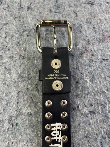 Hot Topic Heavy Metal Bullet Belt. Black With Silver Bullets & Rivets. Sz. 34. - Picture 7 of 7