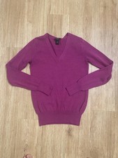 Ann Taylor V-Neck Sweater  Rich Puro le Size XS