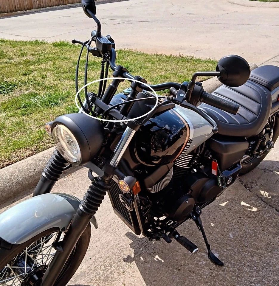 Montaje de elevadores de manillar de 2,5" para Honda Shadow Phantom VT750C2 2010-2022 2023  Foto 2 de 4