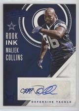 2016 Panini Absolute Rook Ink Blue Maliek Collins #37 Auto 0r4