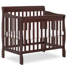 4-in-1 Convertible Mini Baby Crib 39 L x 28 W 37 H Espresso Dream On Me 628 E