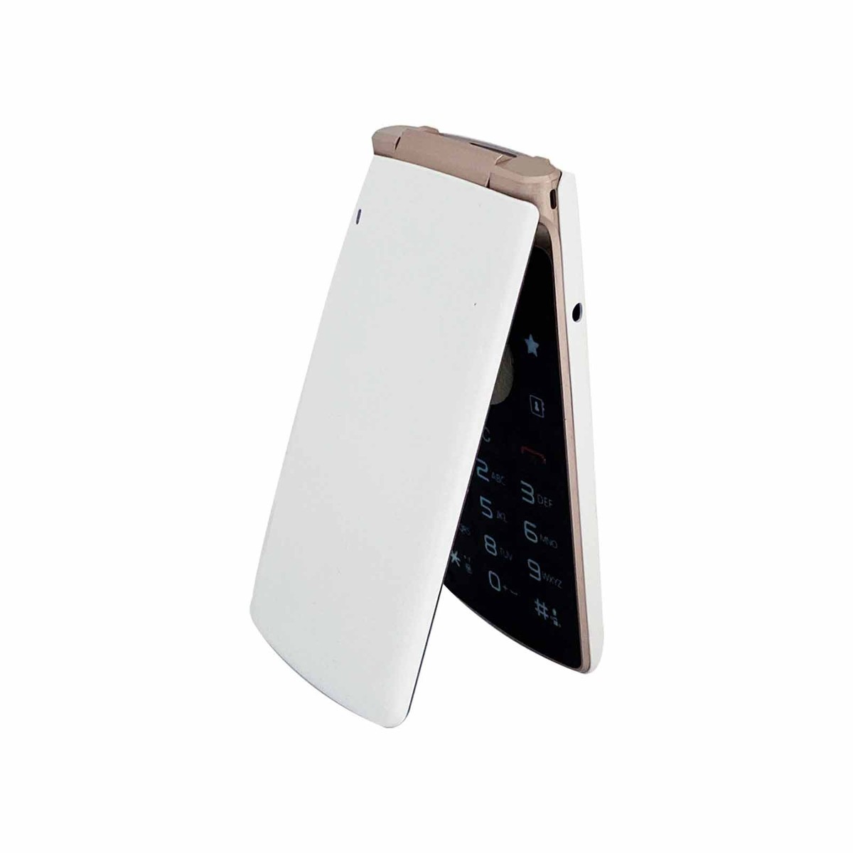 LG Smart Folder X100 - 4G LTE Débloqué - Blanc - Coque Cuir + Câble - Occasion