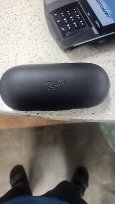 Ray-Ban Black Plastic Hard Case for Glasses/Sunglasses Hinged Lid