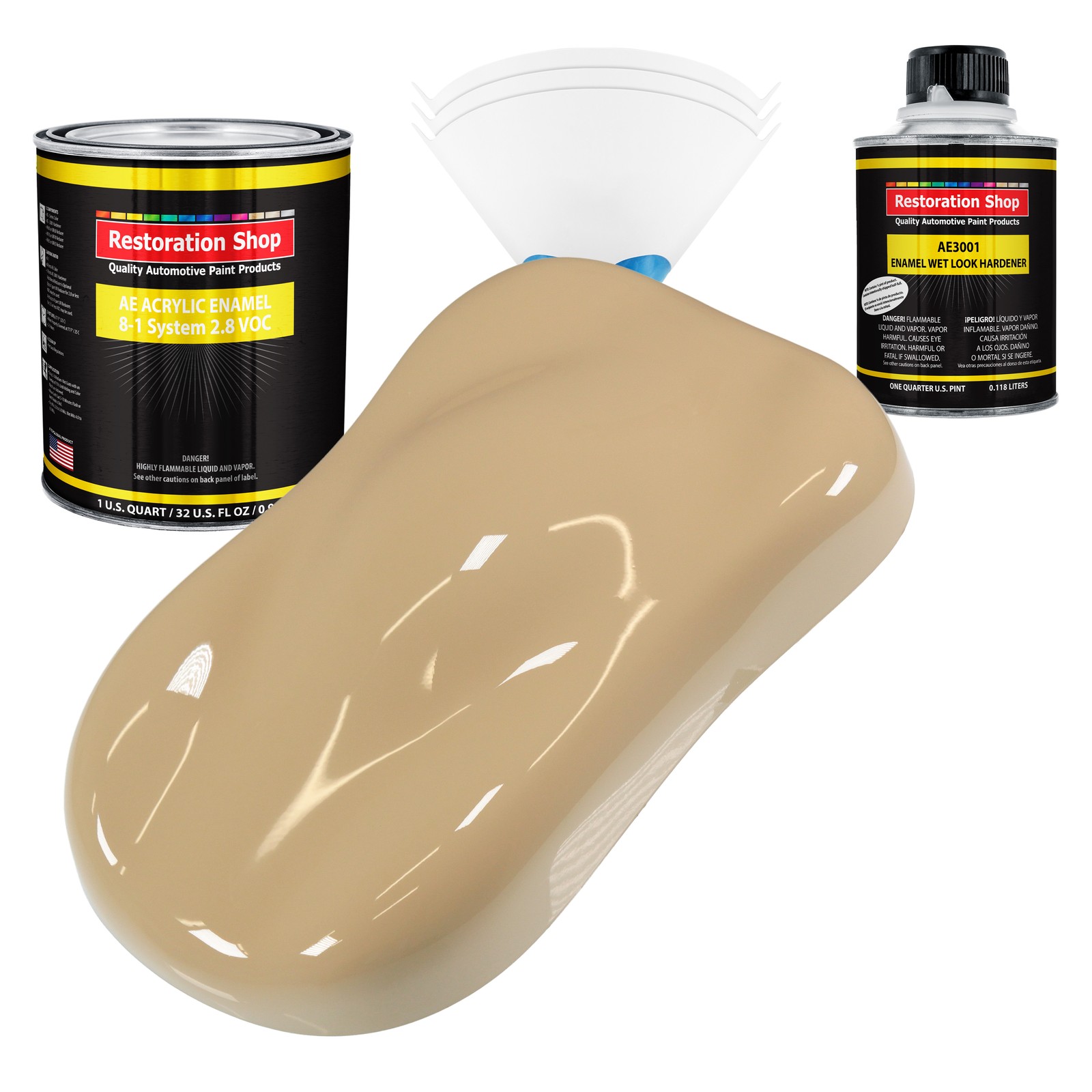 Restoration Shop Shoreline Beige Acrylic Enamel Quart Kit, Auto Paint
