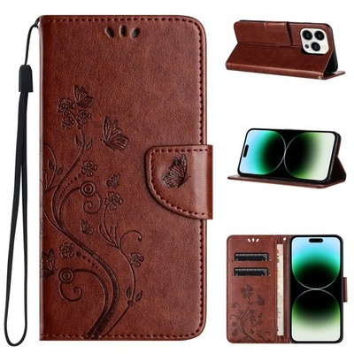 Fr iPhone 17 Pro Max Air 16 15 14 13 12 Pattern Leather Flip Stand Wallet Case