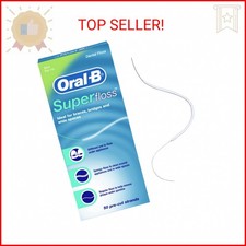 Oral-B Super Floss Pre-Cut Strands Dental Floss, Mint, 50 Count